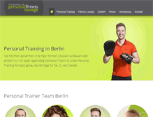 Tablet Screenshot of personal-training-lounge.com